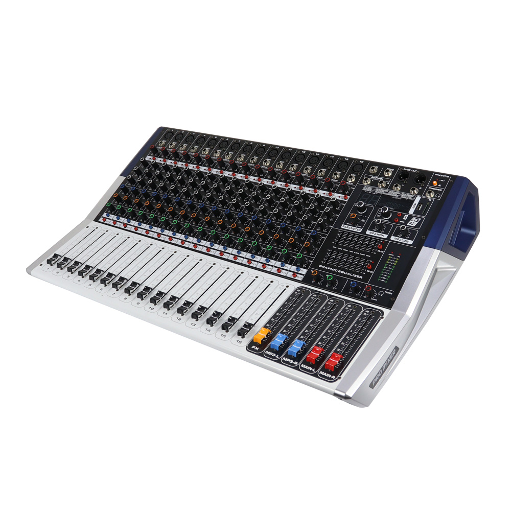 Audio With Music - Penguat Daya Mixer Audio Logam Profesional