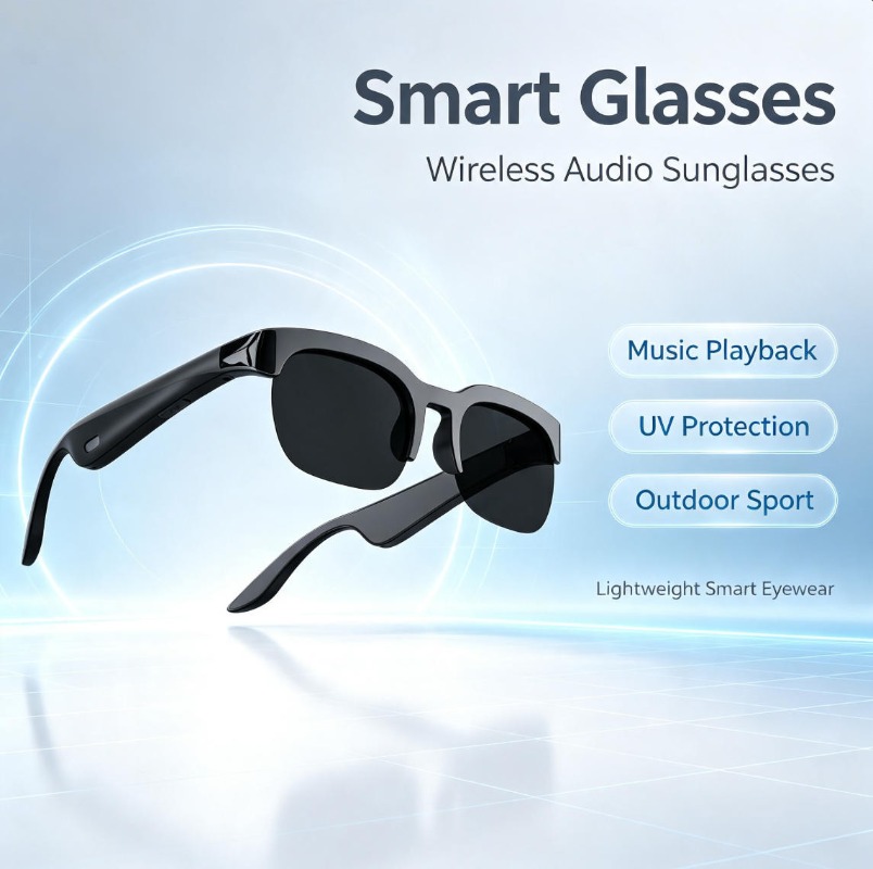 Audio Music Voice - Kacamata Pintar Audio 2026, Panggilan Bluetooth,