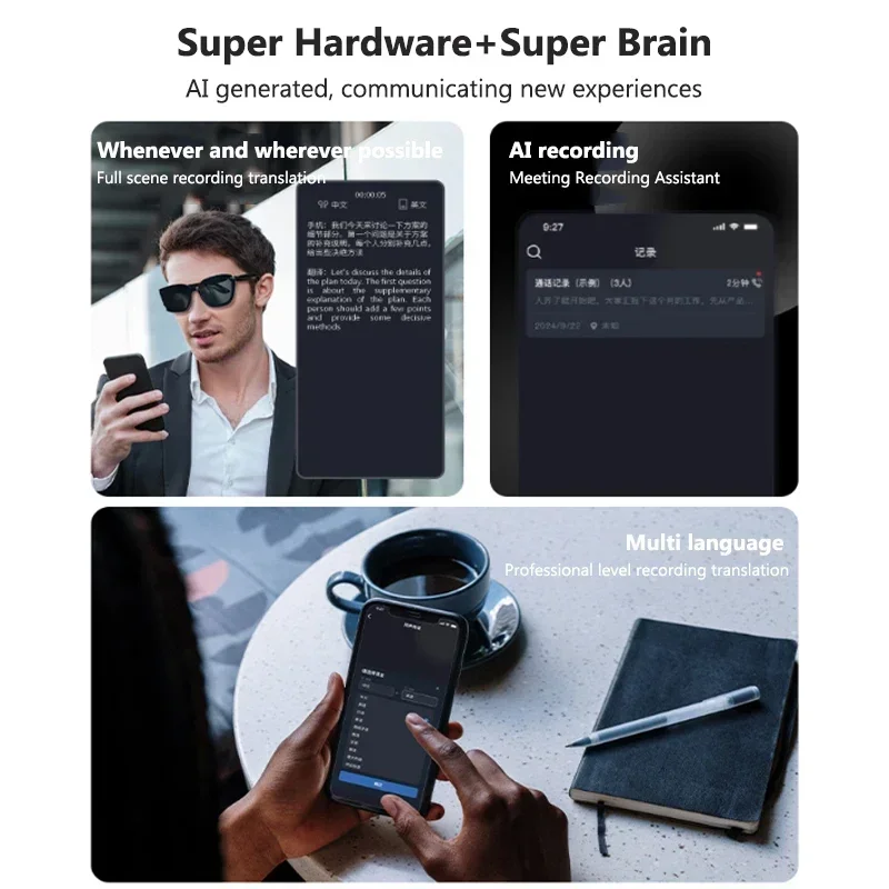 Kacamata Pintar AI dengan Lens - Audio Music Voice ulasan dan harga