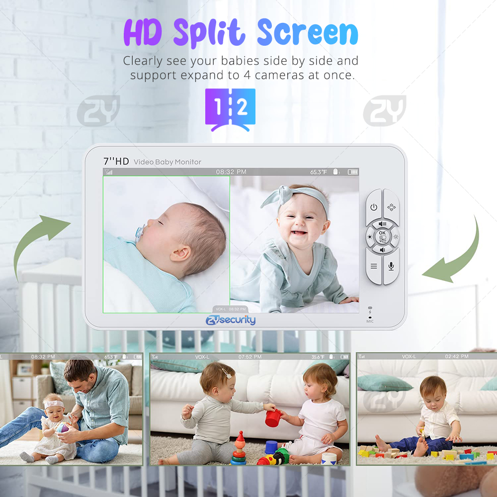 Monitor bayi Video 7.0 inci HD - Audio Hd Music ulasan dan harga