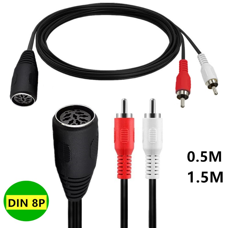 Besar 8-Core DIN 8PIN Perempua - Audio Music Instrumental ulasan dan harga