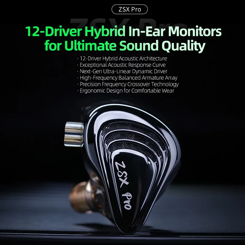KZ ZSX Pro 5BA 1DD Hybrid Driv - Audio Music Technology ulasan dan harga