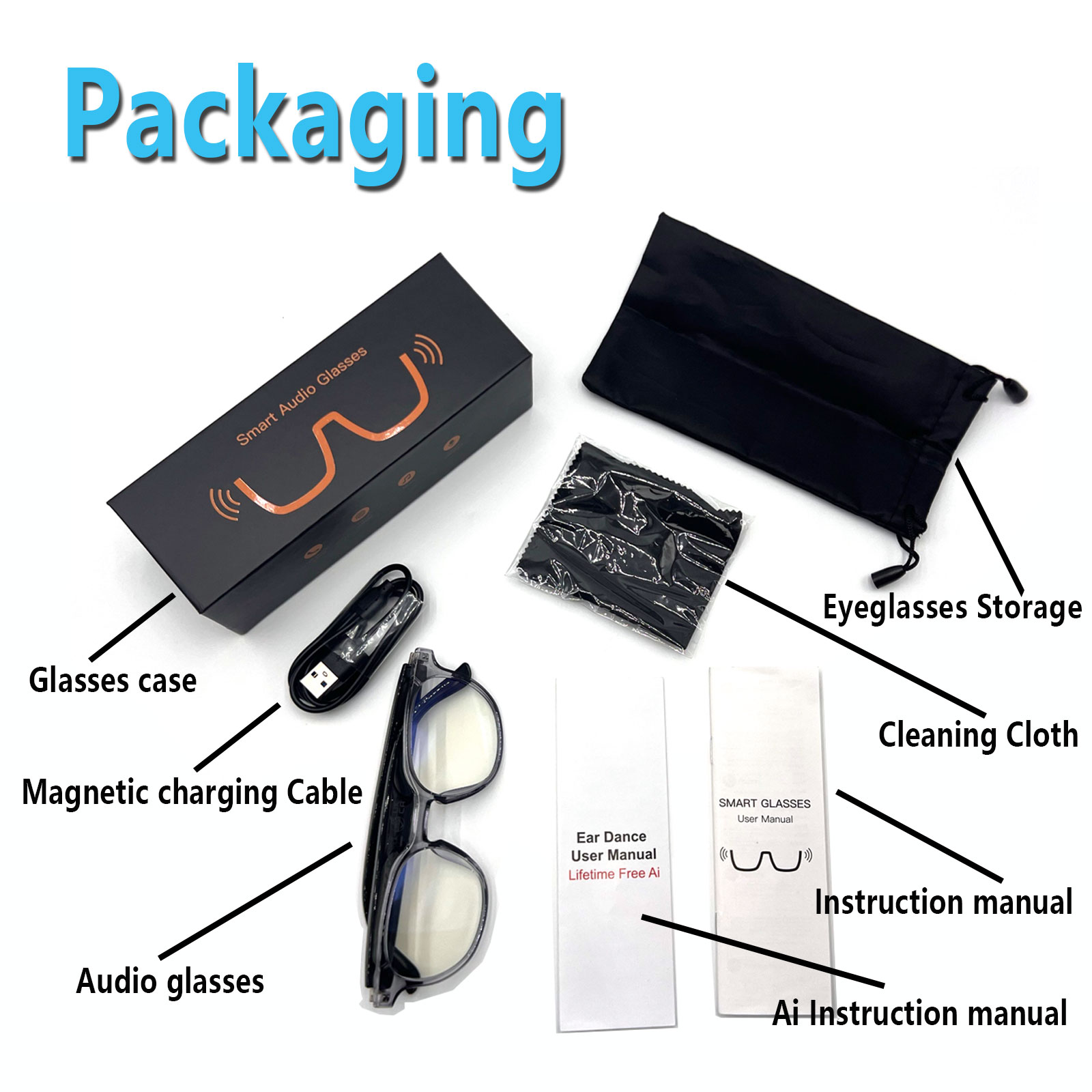 Kacamata Audio Pintar, Terjema - Audio Music Voice ulasan dan harga