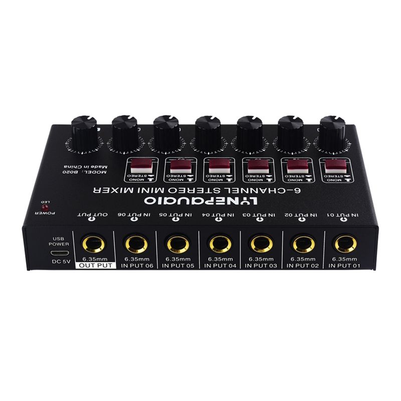 Mixer Audio Stereo 6 Saluran M - Audio Music Instrumental ulasan dan harga